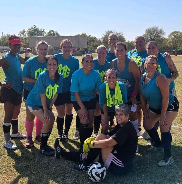 Kris Fores at soccer Womans soccer team